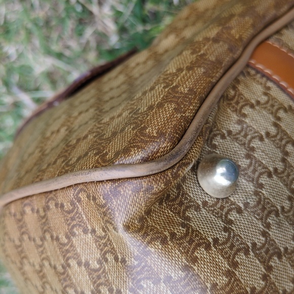 Celine GUC Macadam Coated Canvas Boston Bag CALLOUTS - Picture 12 of 17